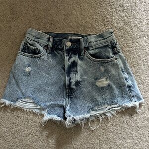 PacSun Blue Distressed Jean Shorts